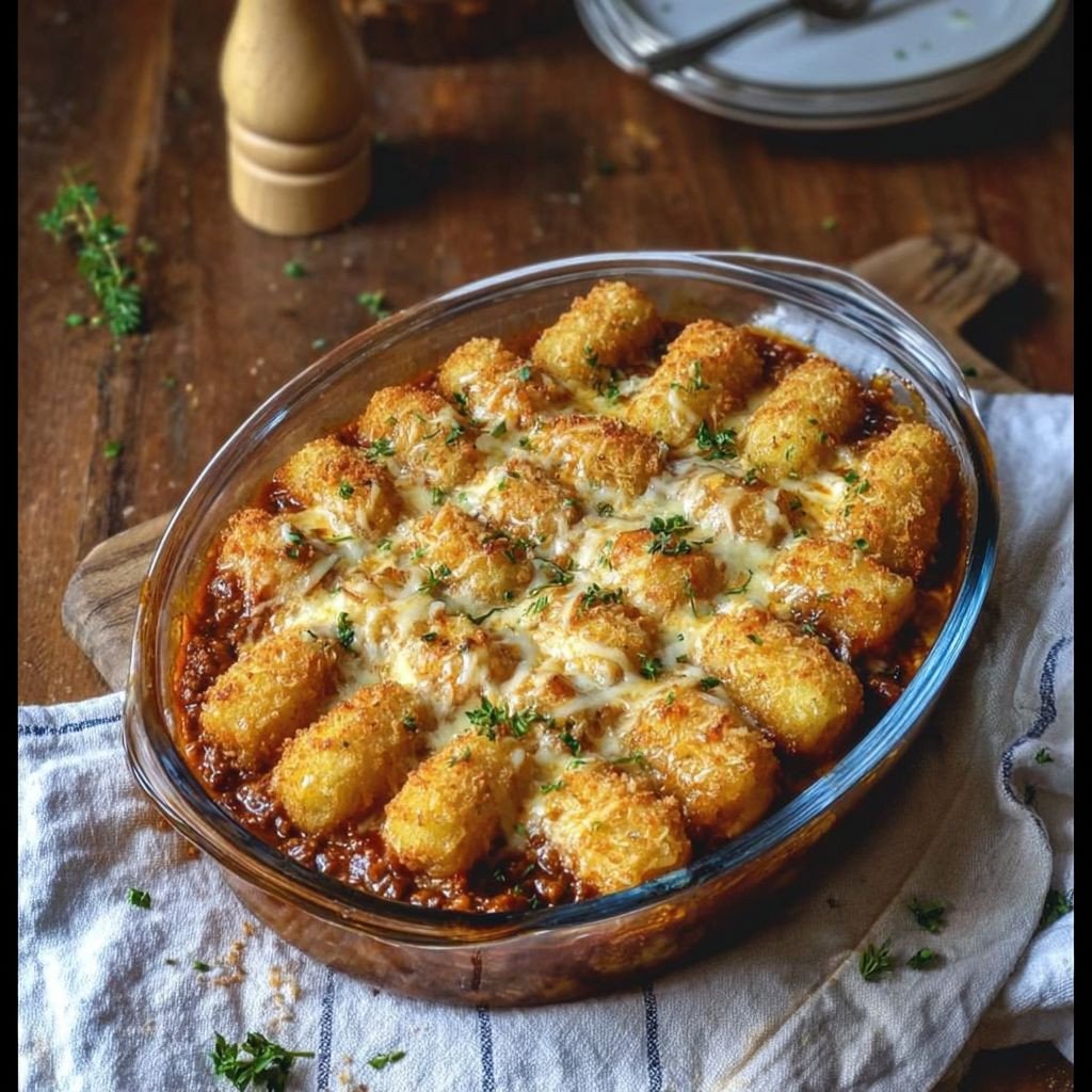 Croquettes casserole with minced meat image 2