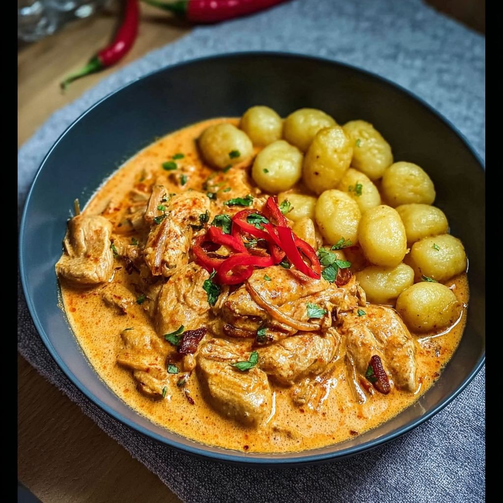 Paprika cream chicken with gnocchi image 2